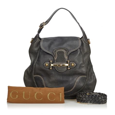 borse vintage gucci nera pelle edizione limitata|Borse, accessori e abbigliamento vintage Gucci .